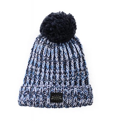 Gorro Polar Premium con Pompón Navy. Abrígate con Magnetotermia